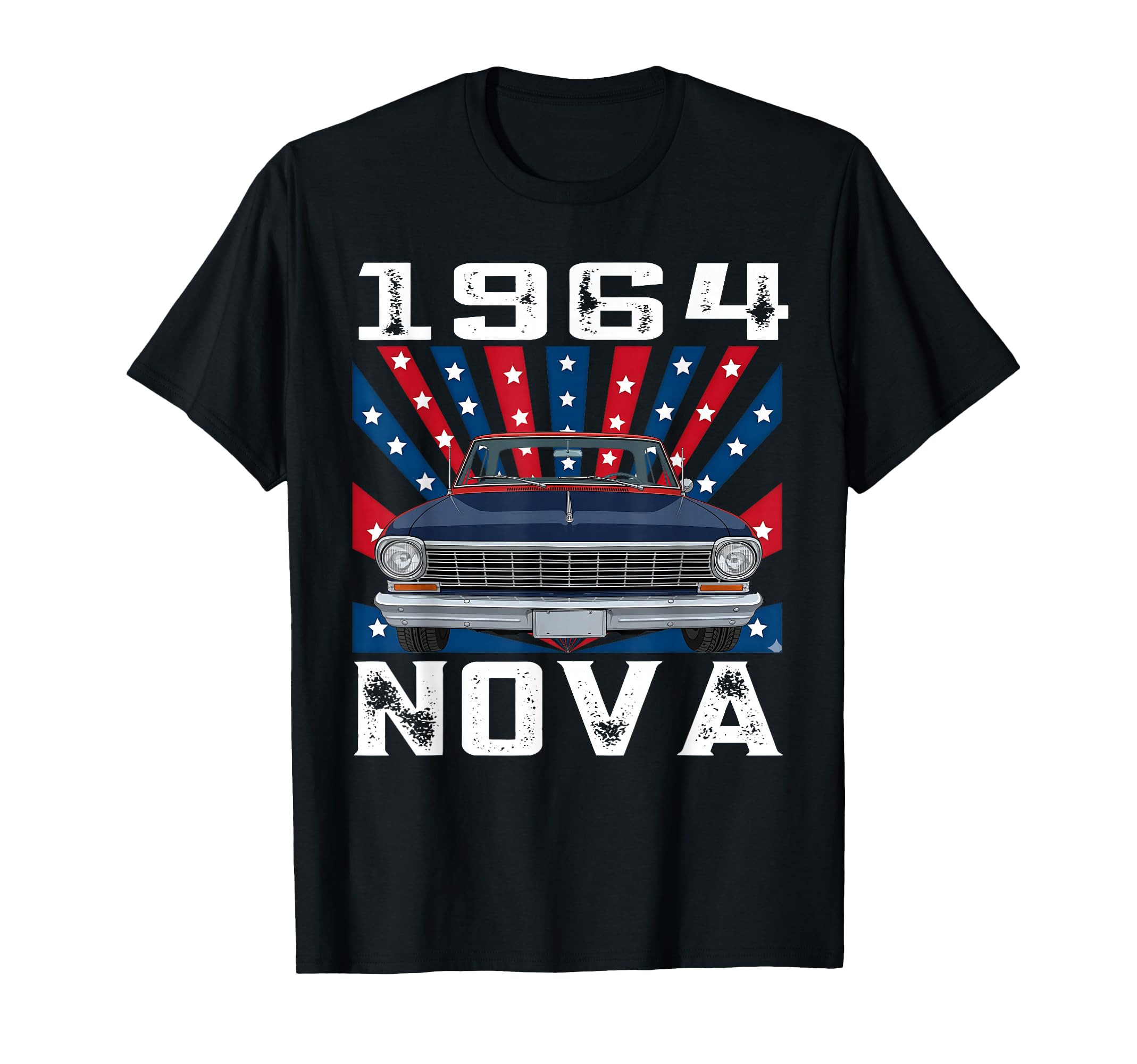 1964 64 Nova Silhouette Muscle Car T-Shirt - Fun Novelty Design for Adults - T-Shirt, Sweatshirt, Hoodie