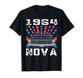1964 64 Nova Silhouette Muscle Car T-Shirt - Unique Graphic Unisex - T-Shirt, Sweatshirt, Hoodie