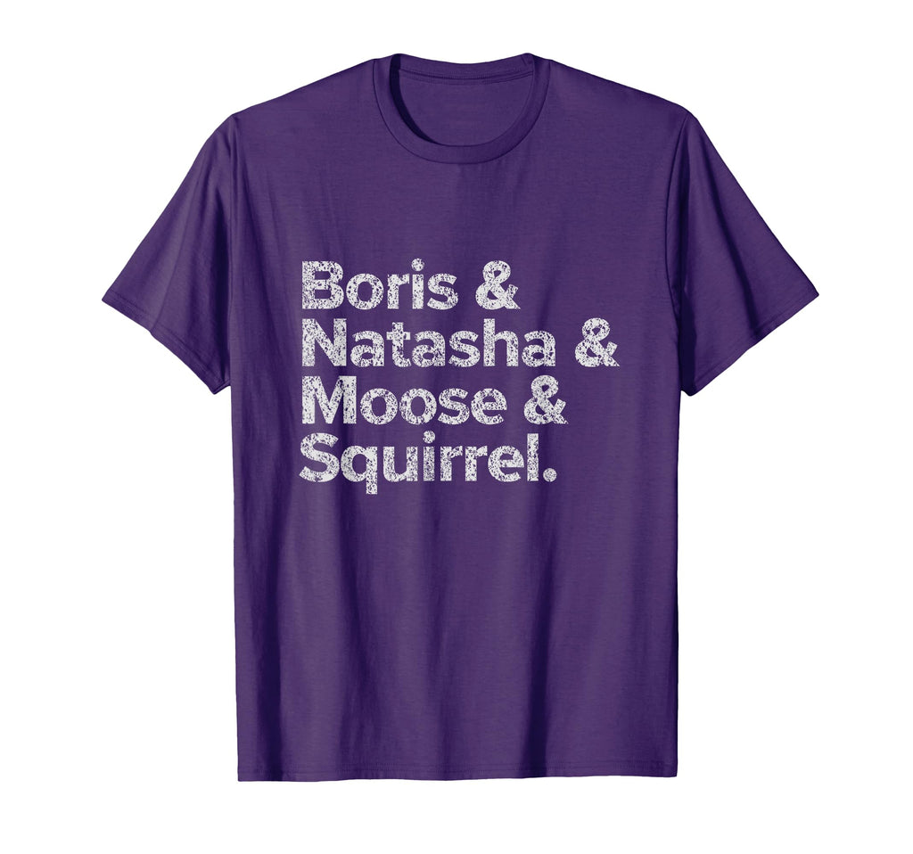 Boris Natasha Moose And Squirrel Funny T-Shirt - Custom Art Print Unisex - T-Shirt, Sweatshirt, Hoodie