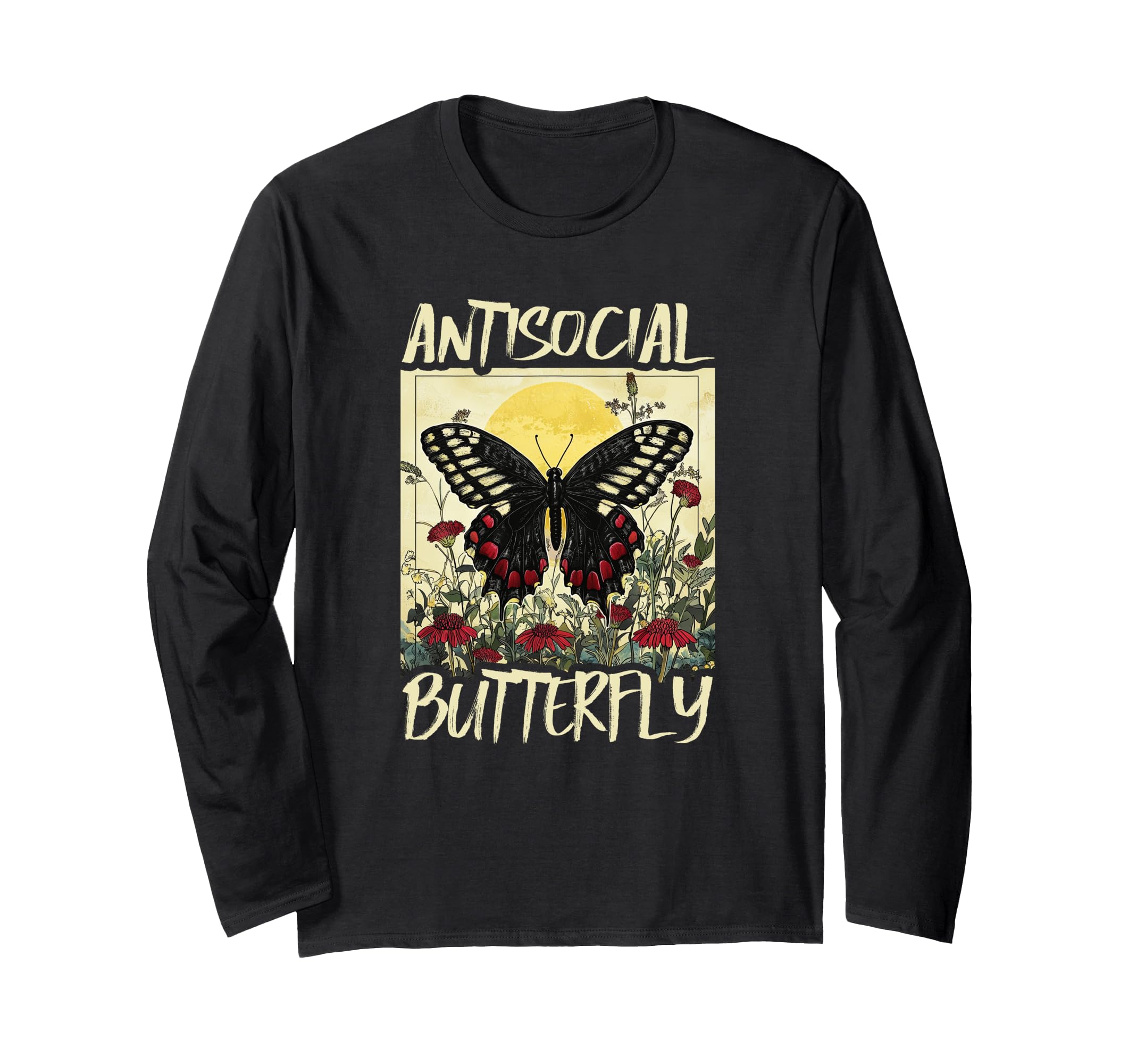 Antisocial Butterfly T-Shirt - Aesthetic Graphic Men Women - T-Shirt, Sweatshirt, Hoodie