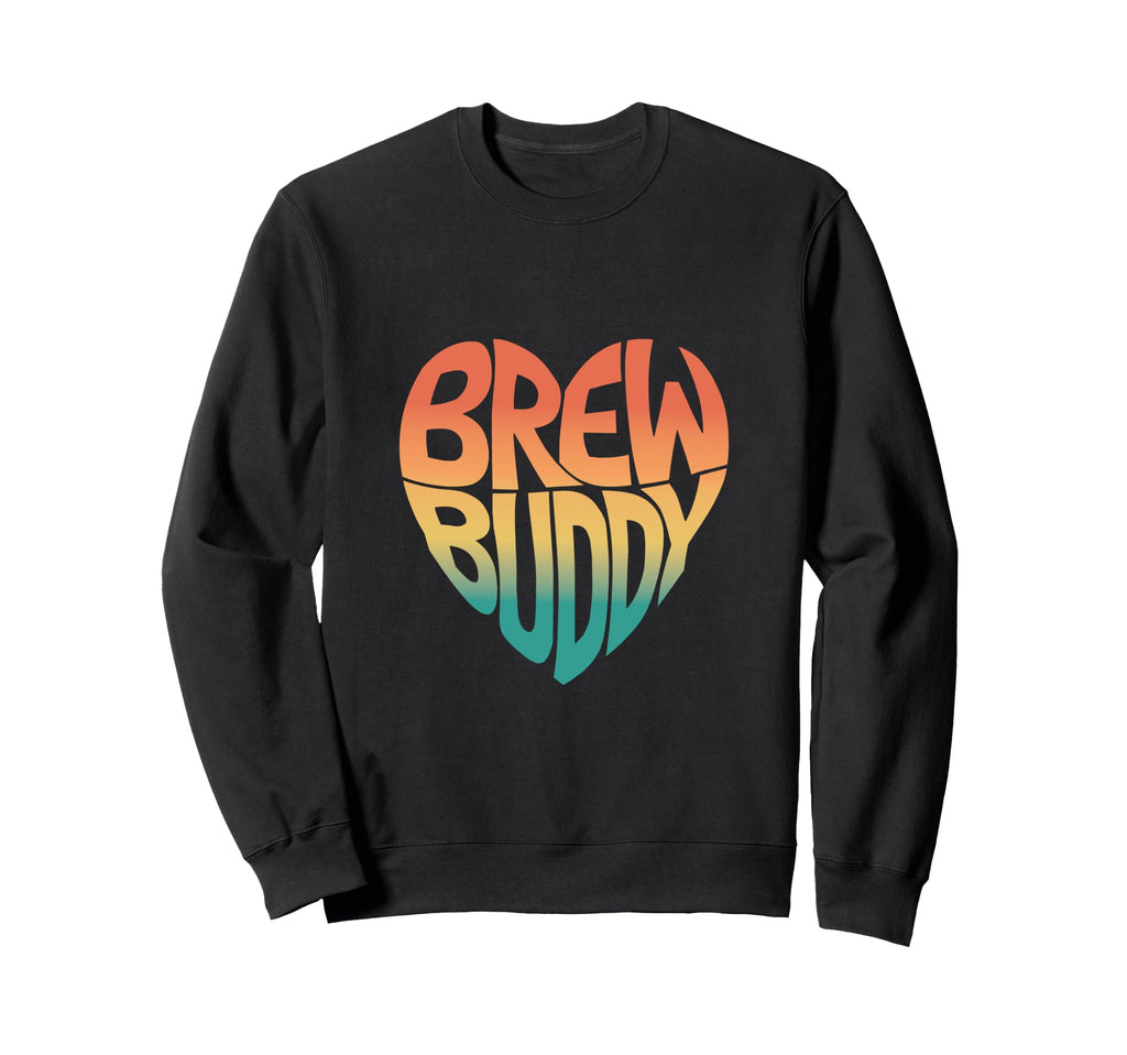 Brew Buddy Craft Beer Friends Heart Sweatshirt - Trendy Graphic for Adults - T-Shirt, Sweatshirt, Hoodie