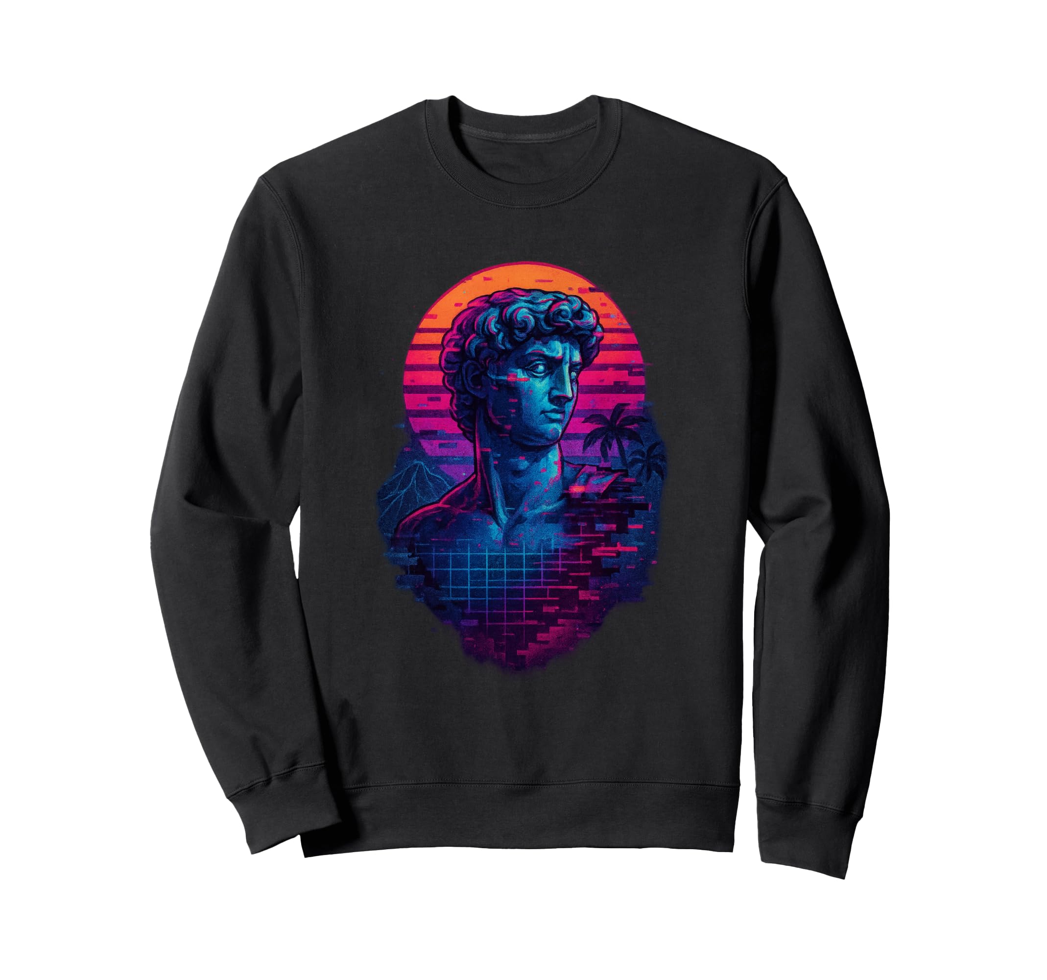 80S Synthwave Sweatshirt - Minimalist Print Unisex - T-Shirt, Sweatshirt, Hoodie