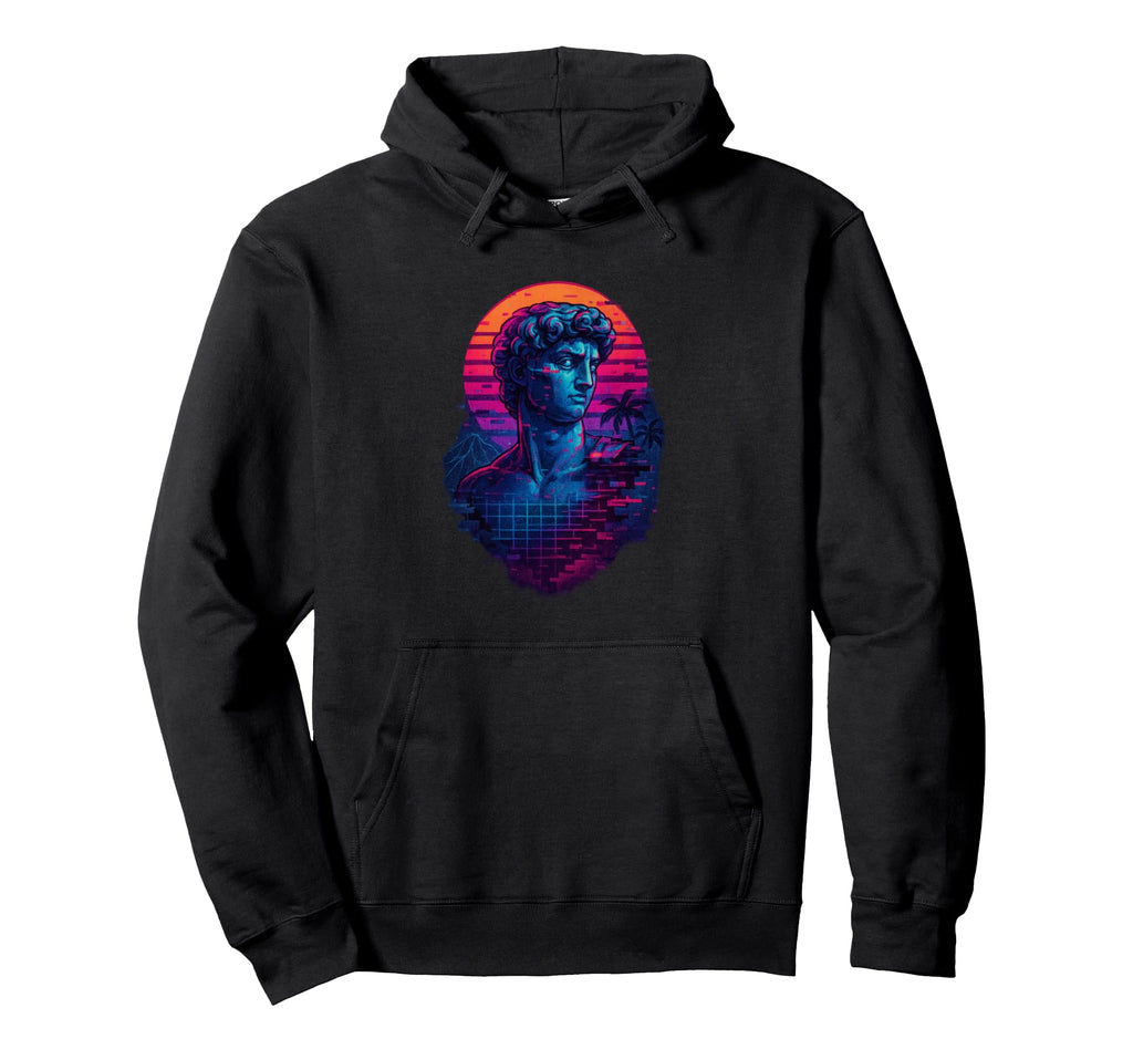 80S Synthwave Hoodie - Minimalist Print Unisex - T-Shirt, Sweatshirt, Hoodie