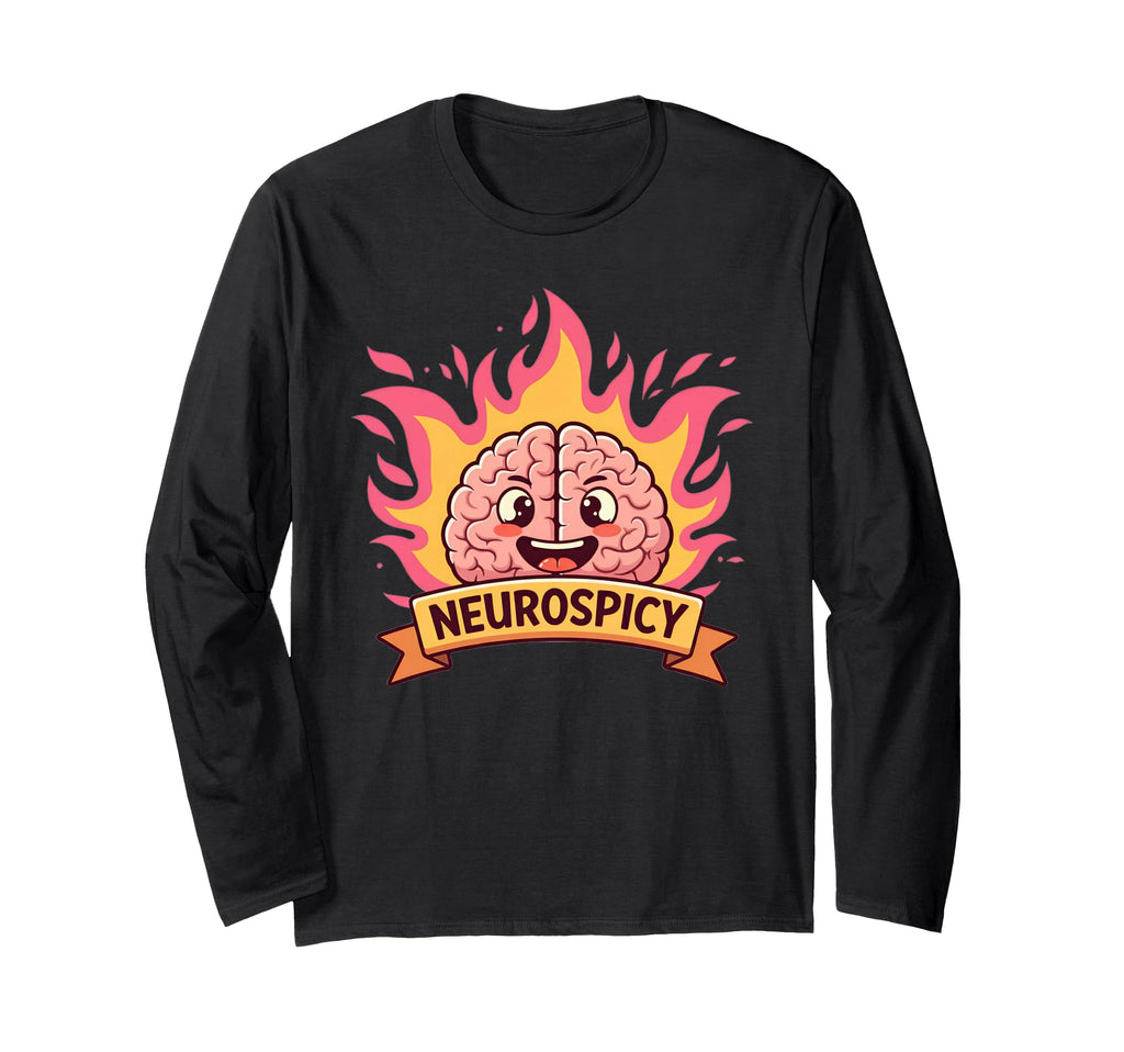 Neurospicy Brain Adhd Awareness Embrace T-Shirt - Minimalist Print Unisex - T-Shirt, Sweatshirt, Hoodie