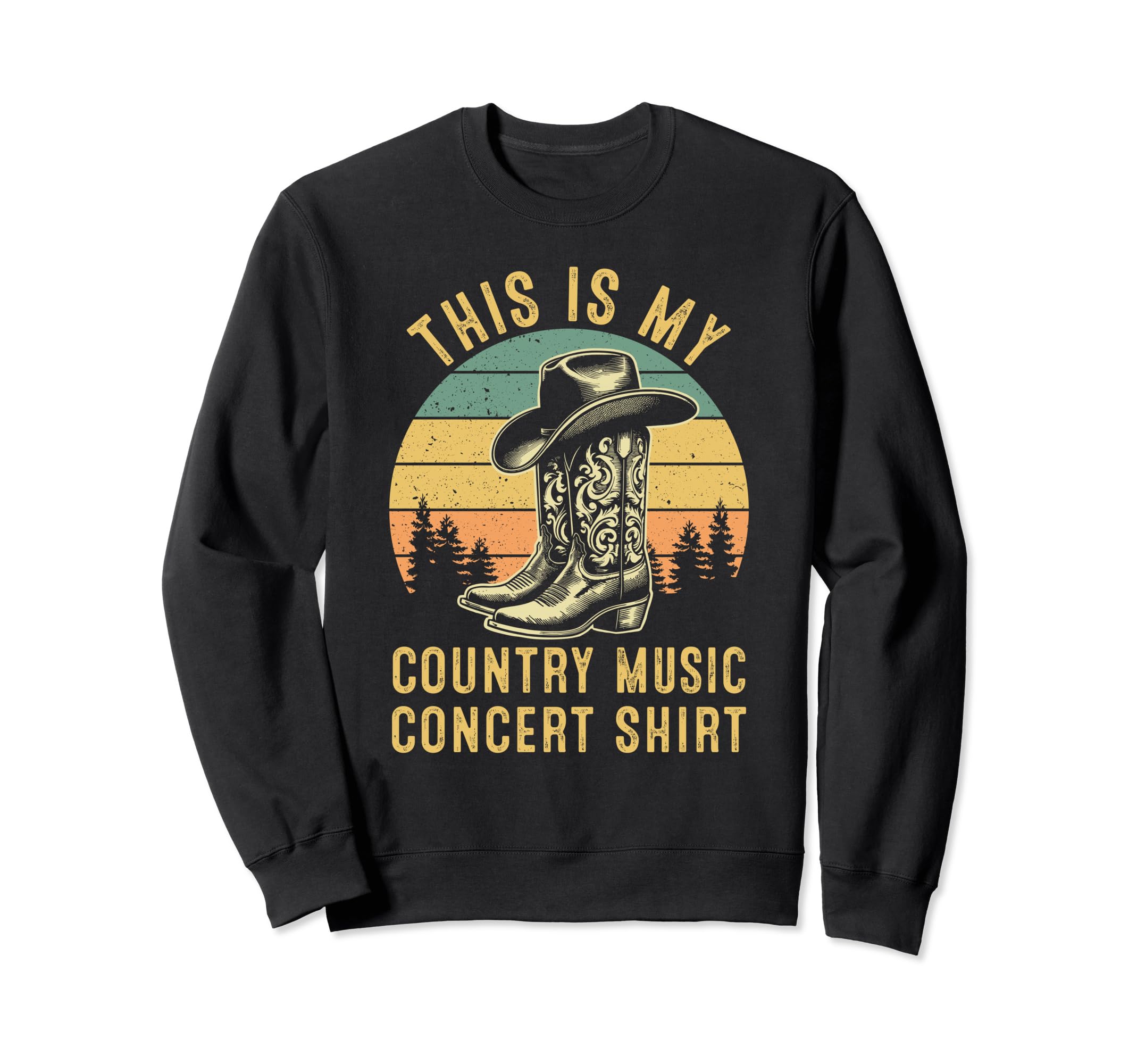 Country Concert Western Sweatshirt - Graphic Print Men Women - T-Shirt, Sweatshirt, Hoodie