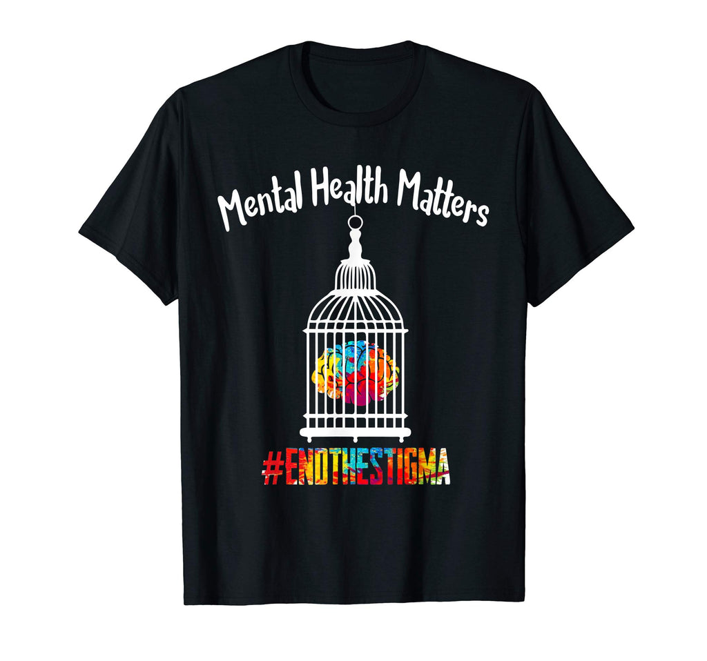 Mental Health Matters End Stigma T-Shirt - Trendy Graphic for Adults - T-Shirt, Sweatshirt, Hoodie