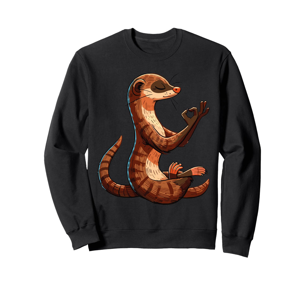 Meditation Mongoose Yoga Pose Sweatshirt - Casual Everyday Wear for Adults - T-Shirt, Sweatshirt, Hoodie