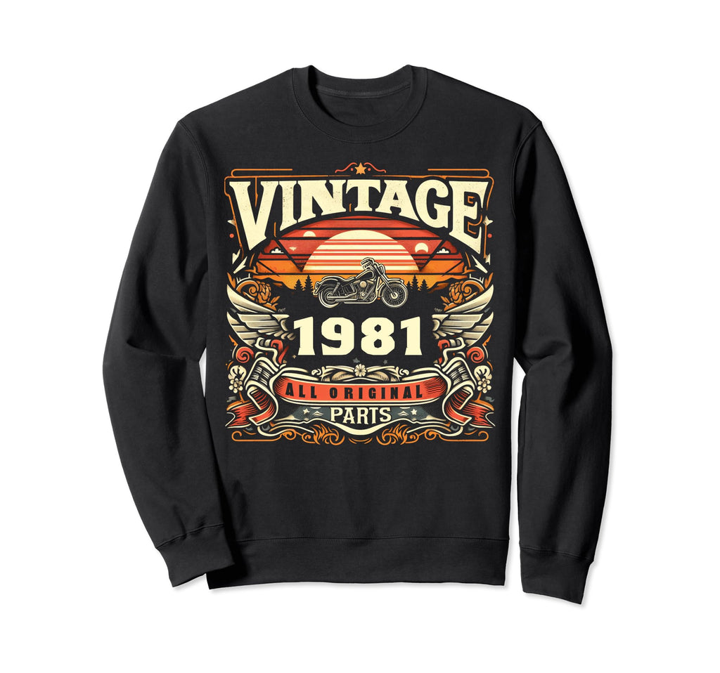 1981 Born 1981 43Th Birthday Sweatshirt - Custom Art Print for Adults - T-Shirt, Sweatshirt, Hoodie