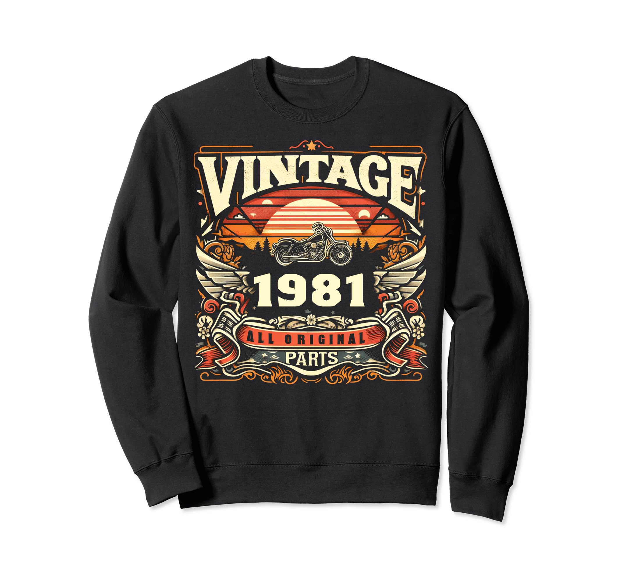 1981 Born 1981 43Th Birthday Sweatshirt - Custom Art Print for Adults - T-Shirt, Sweatshirt, Hoodie