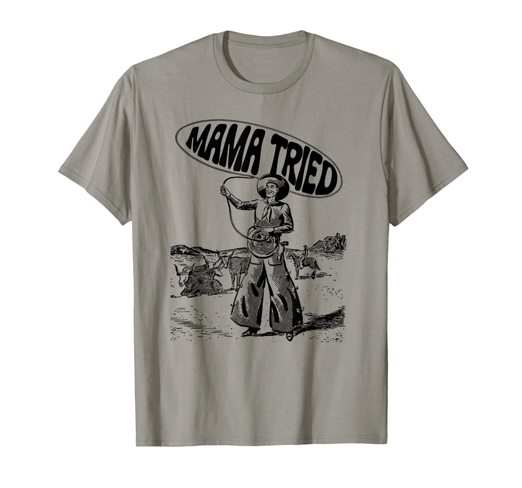 Mama Tried Rodeo Roping Cowboy Tpa T-Shirt - Casual Everyday Wear Men Women - T-Shirt, Sweatshirt, Hoodie