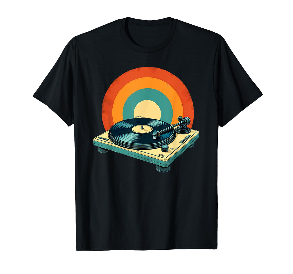 70S 80S Vinyl Record Player T-Shirt - Fun Novelty Design Unisex - T-Shirt, Sweatshirt, Hoodie