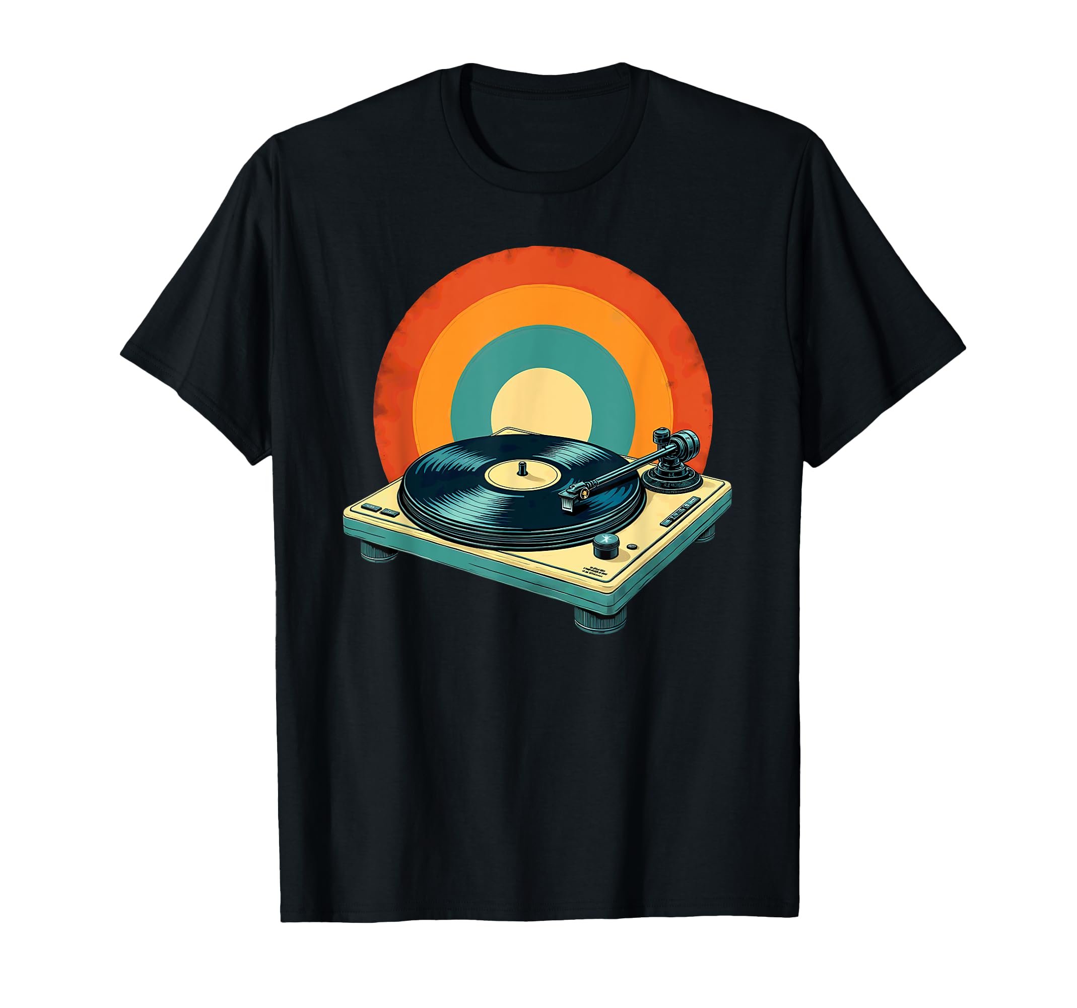 70S 80S Vinyl Record Player T-Shirt - Fun Novelty Design Unisex - T-Shirt, Sweatshirt, Hoodie
