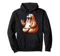 Meditation Walrus Yoga Pose Relaxing Hoodie - Aesthetic Graphic for Adults - T-Shirt, Sweatshirt, Hoodie