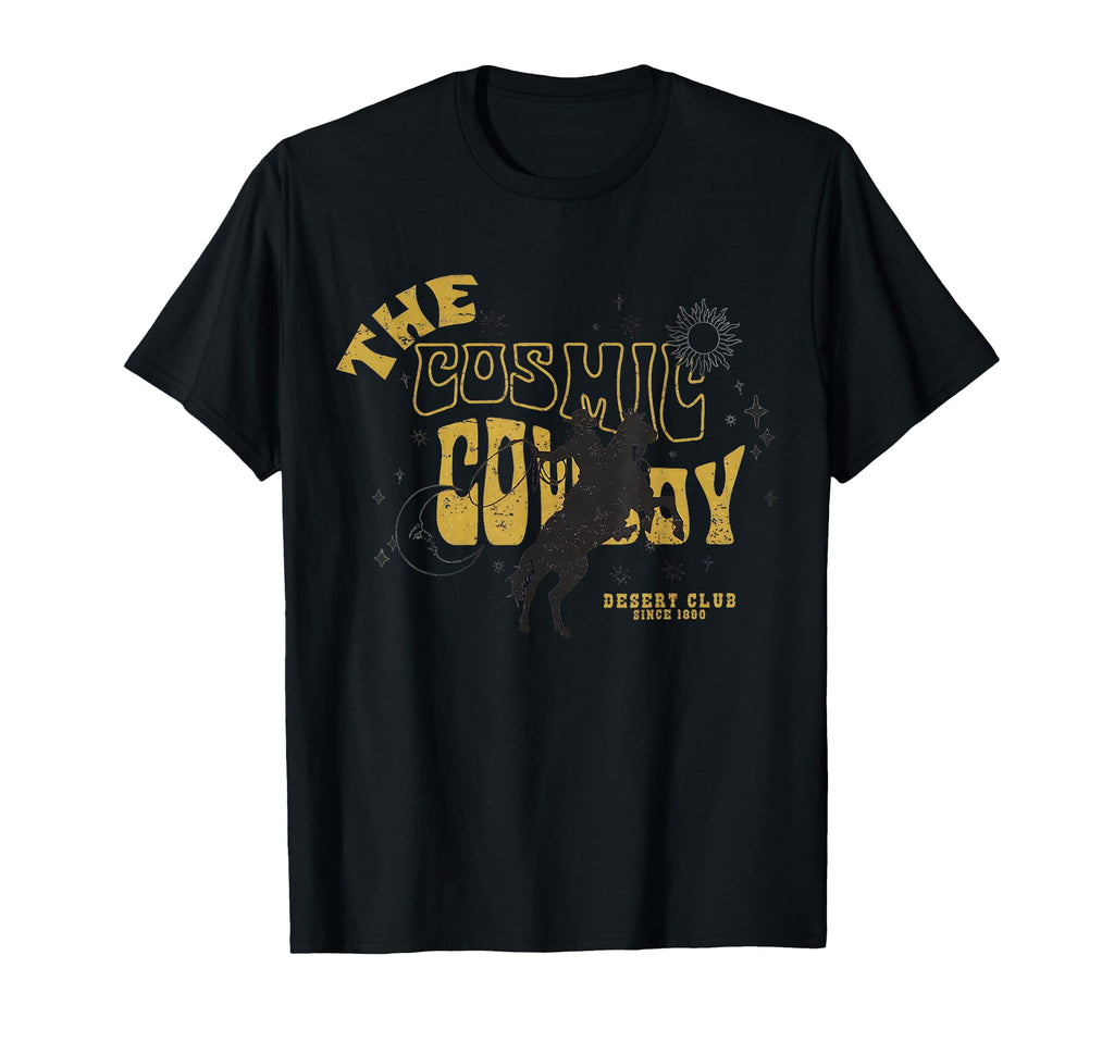Cosmic Cowboy Celestial Western T-Shirt - Trendy Graphic for Adults - T-Shirt, Sweatshirt, Hoodie