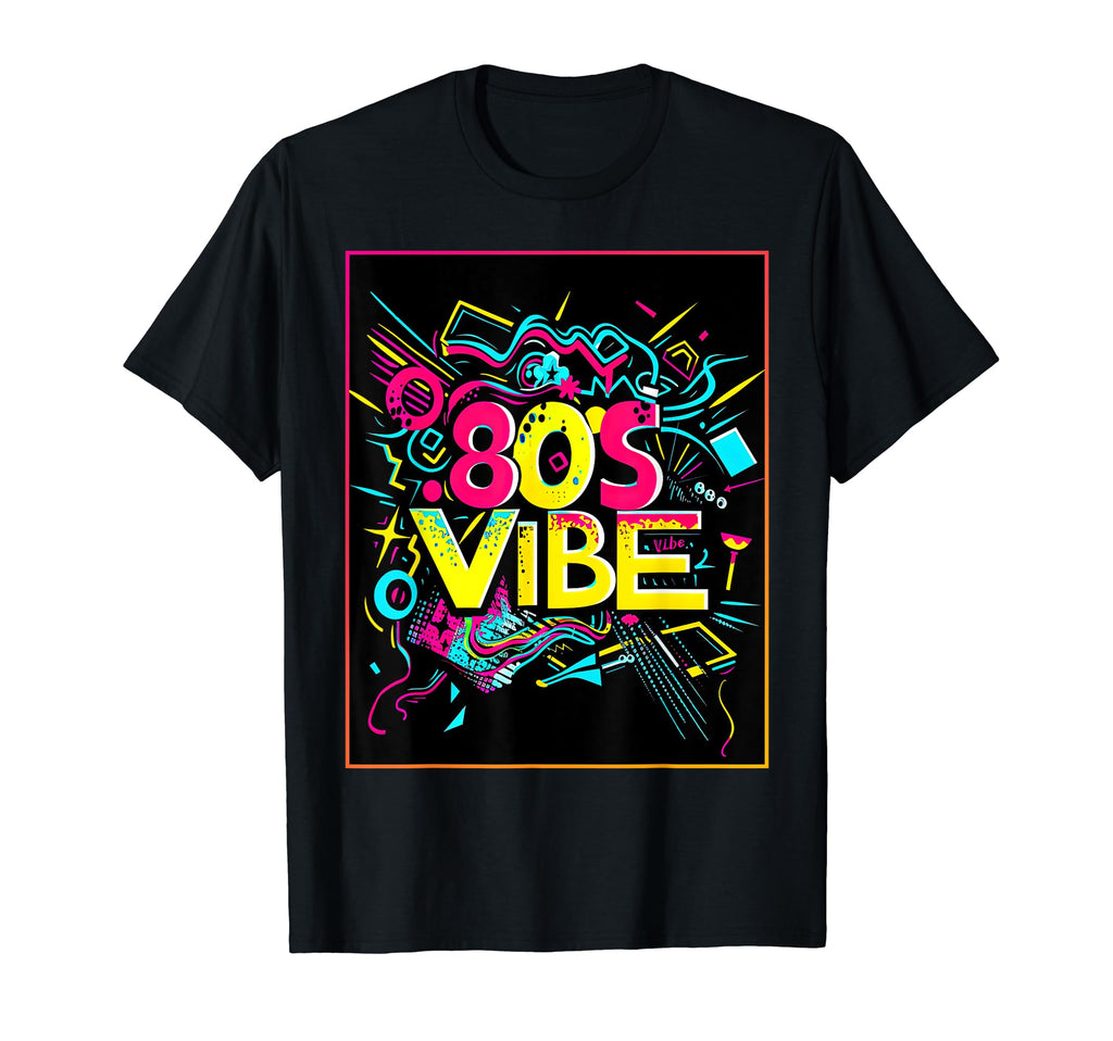 80S Party Synthwave Costume T-Shirt - Graphic Print for Adults - T-Shirt, Sweatshirt, Hoodie