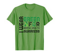I Wear Green Mental Health Awareness Mental T-Shirt - Graphic Print Unisex - T-Shirt, Sweatshirt, Hoodie
