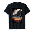 Wolf Mountain Sunset Wildlife T-Shirt - Fun Novelty Design Men Women - T-Shirt, Sweatshirt, Hoodie