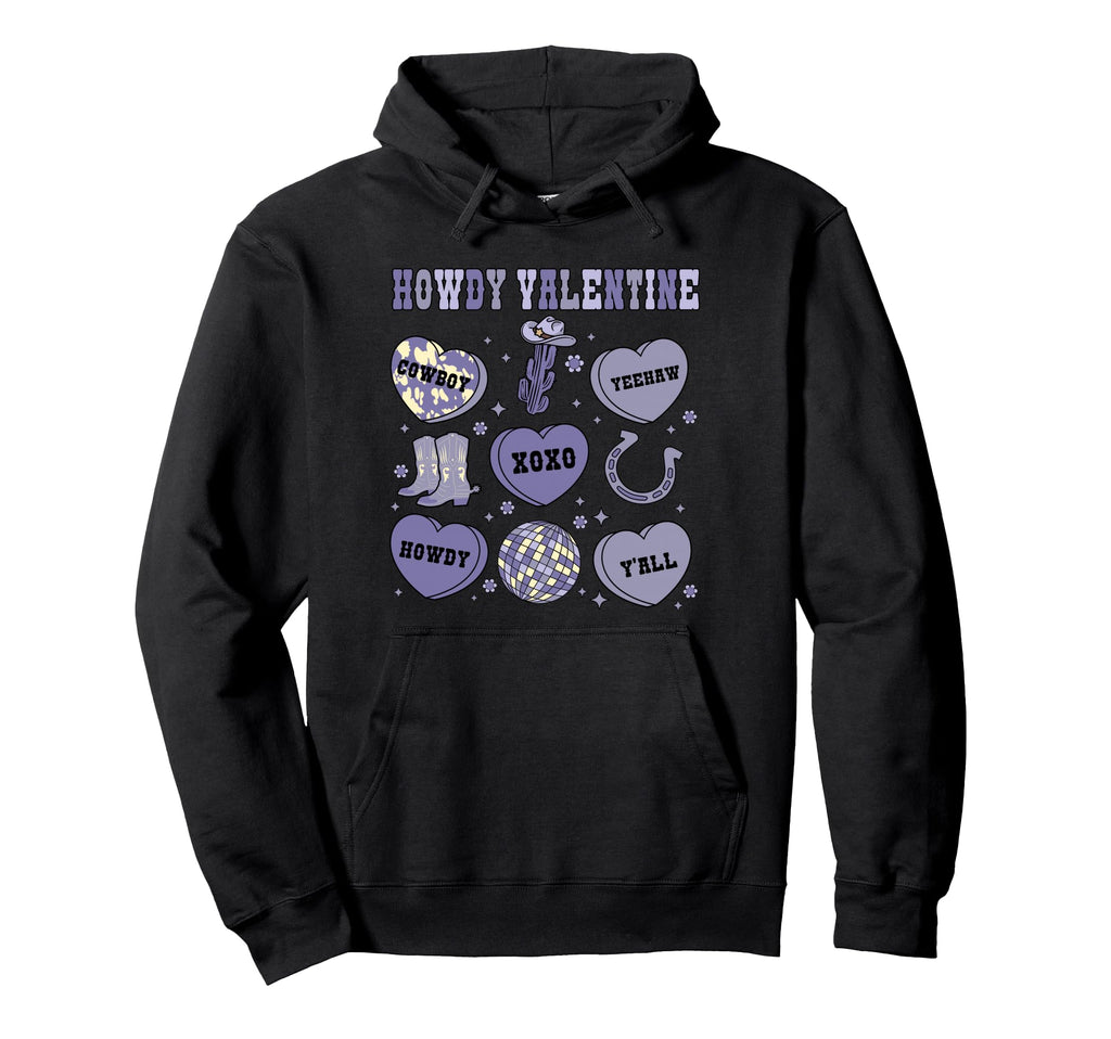 Western Valentine Yeehaw Cowgirl Love Hoodie - Graphic Print for Adults - T-Shirt, Sweatshirt, Hoodie