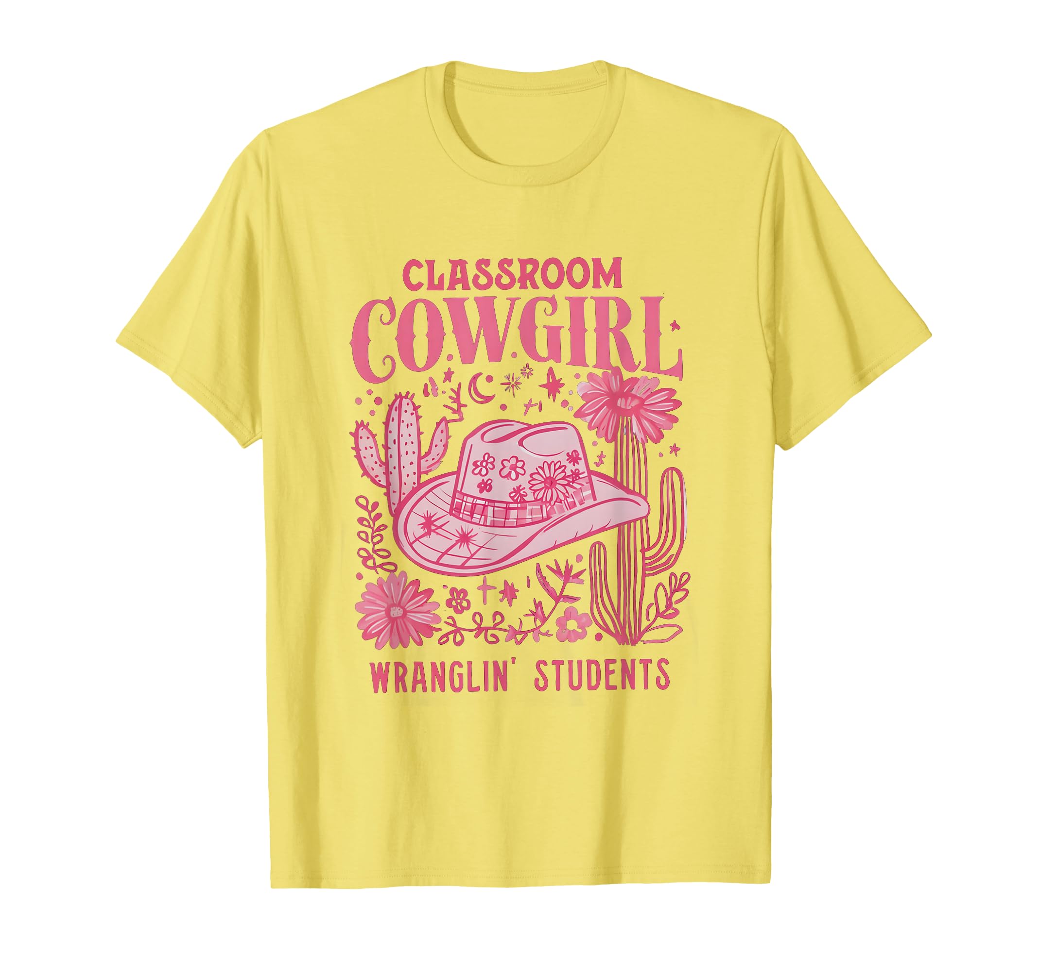 Classroom Cowgirl Wrangling Students T-Shirt - Minimalist Print Unisex - T-Shirt, Sweatshirt, Hoodie