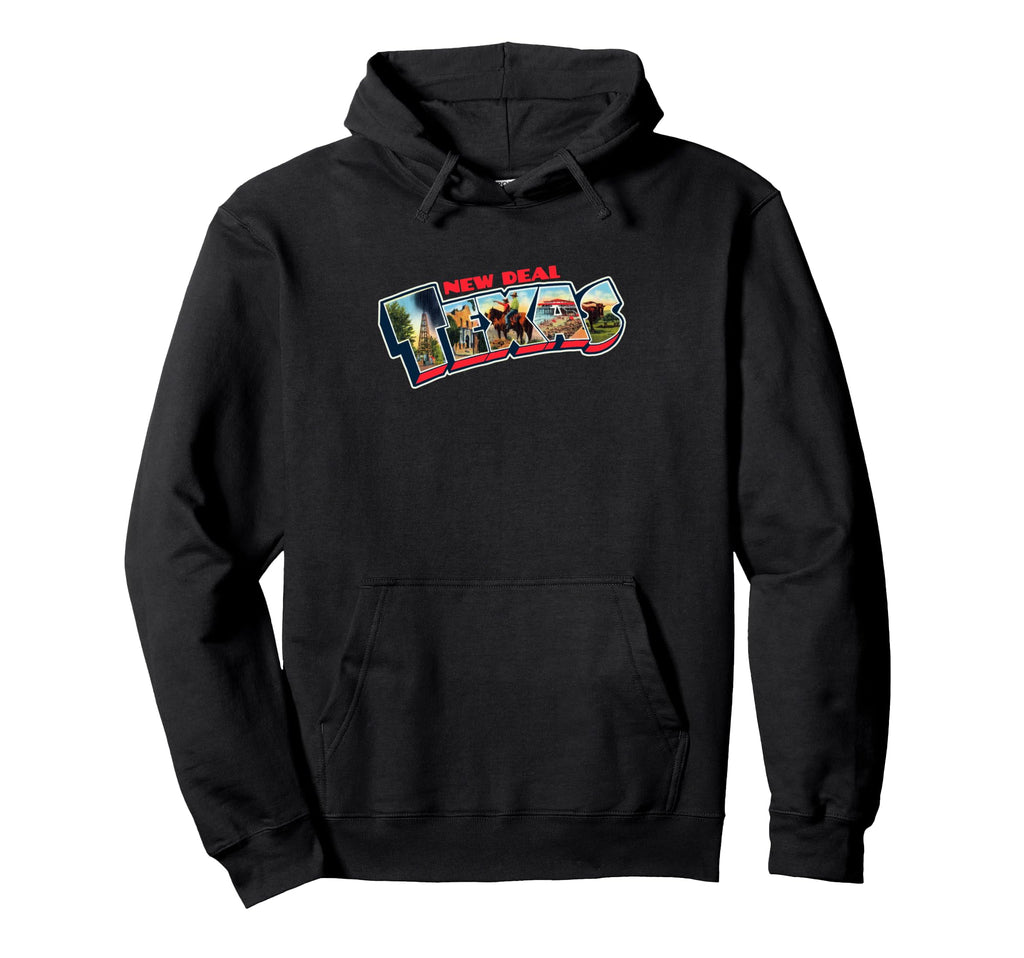 New Deal Texas Postcard Tpa Hoodie - Casual Everyday Wear for Adults - T-Shirt, Sweatshirt, Hoodie