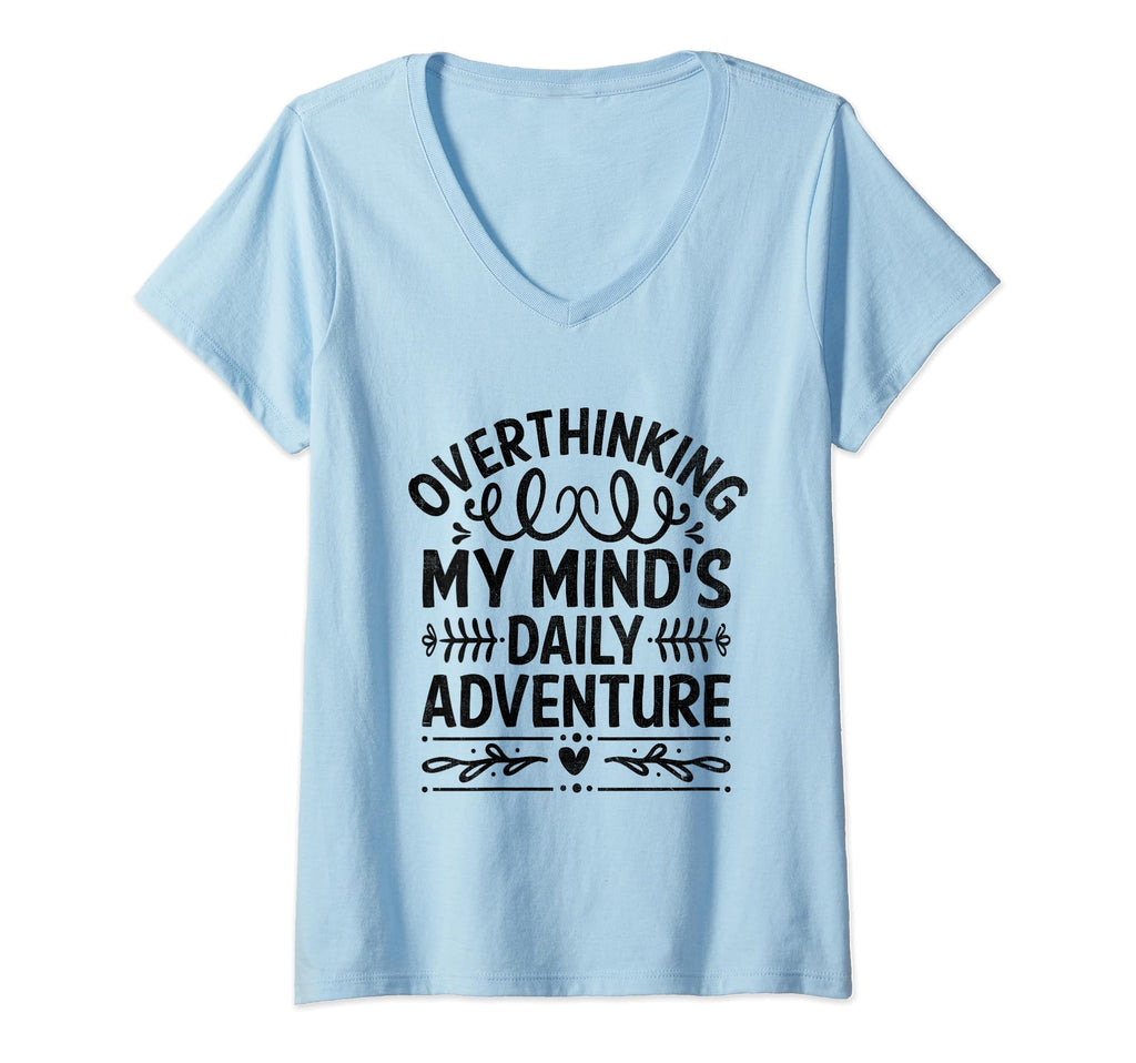 Overthinking Overthinker Funny T-Shirt - Minimalist Print for Adults - T-Shirt, Sweatshirt, Hoodie