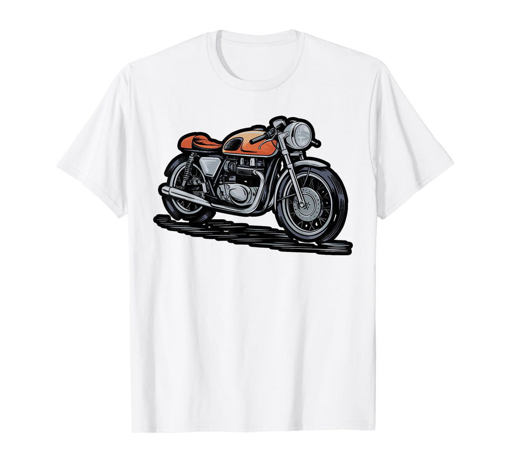 Motorcycle Front View Sketch T-Shirt - Aesthetic Graphic for Adults - T-Shirt, Sweatshirt, Hoodie