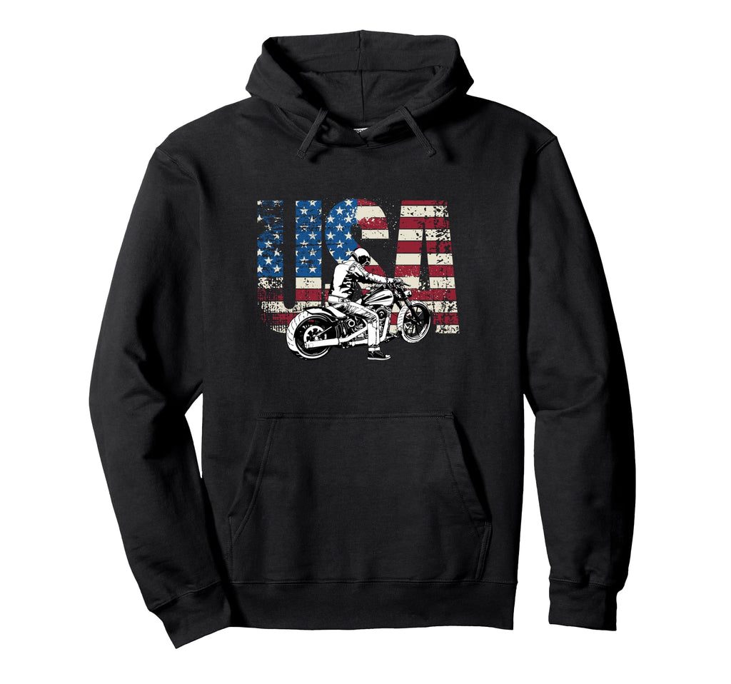 Motorcycle Usa Motorcycle Hoodie - Casual Everyday Wear for Adults - T-Shirt, Sweatshirt, Hoodie