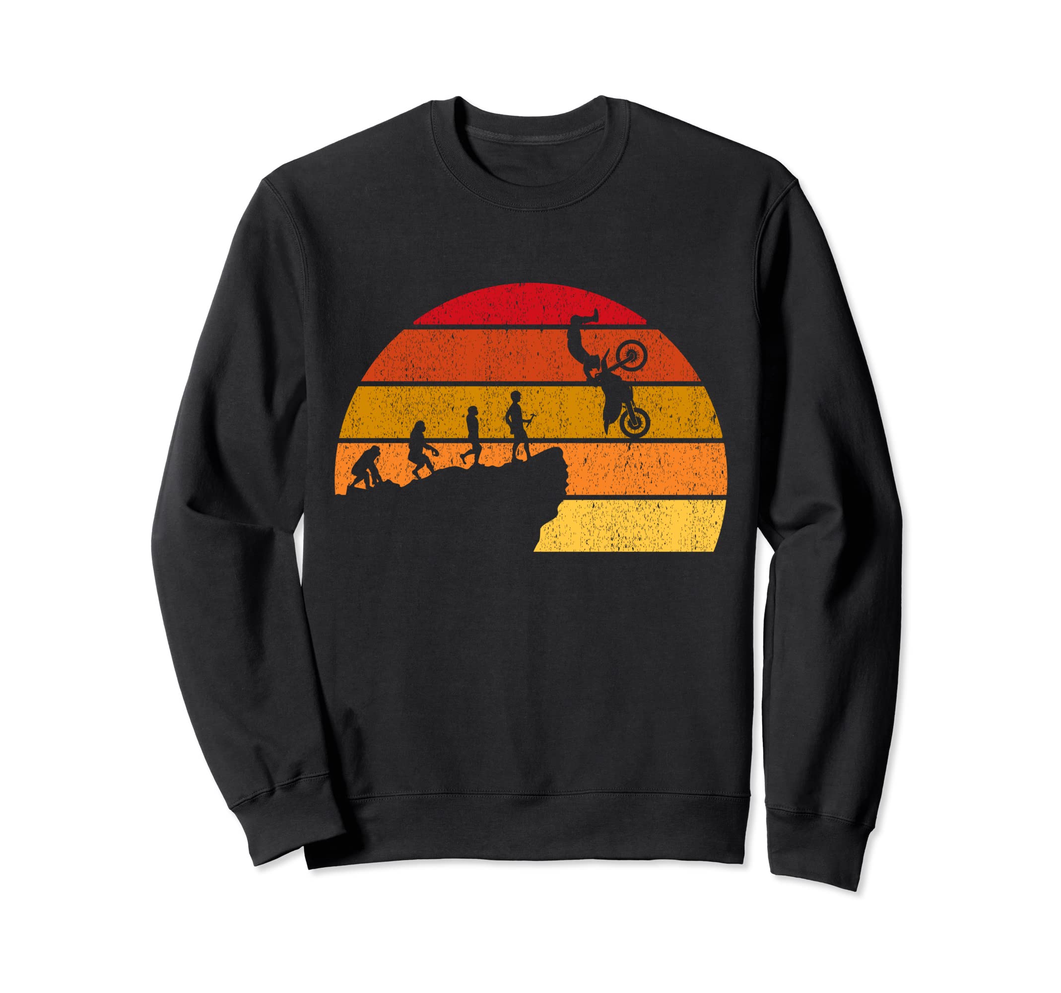 Sunset Mountain Bikers Funny Sweatshirt - Fun Novelty Design Men Women - T-Shirt, Sweatshirt, Hoodie