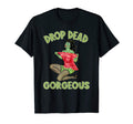Zombie Pin Up Halloween Drop Dead T-Shirt - Custom Art Print Unisex - T-Shirt, Sweatshirt, Hoodie