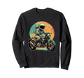 Astronaut Riding Motorcycle Space Sweatshirt - Casual Everyday Wear Unisex - T-Shirt, Sweatshirt, Hoodie