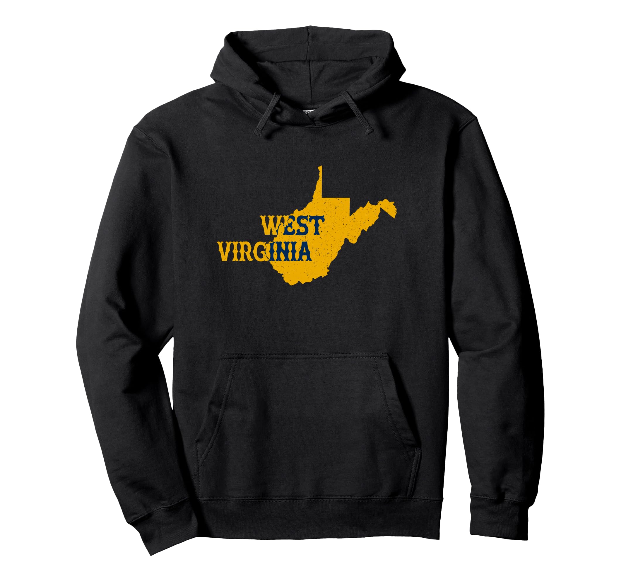 West Virginia State Map Typography 304 Hoodie - Graphic Print for Adults - T-Shirt, Sweatshirt, Hoodie