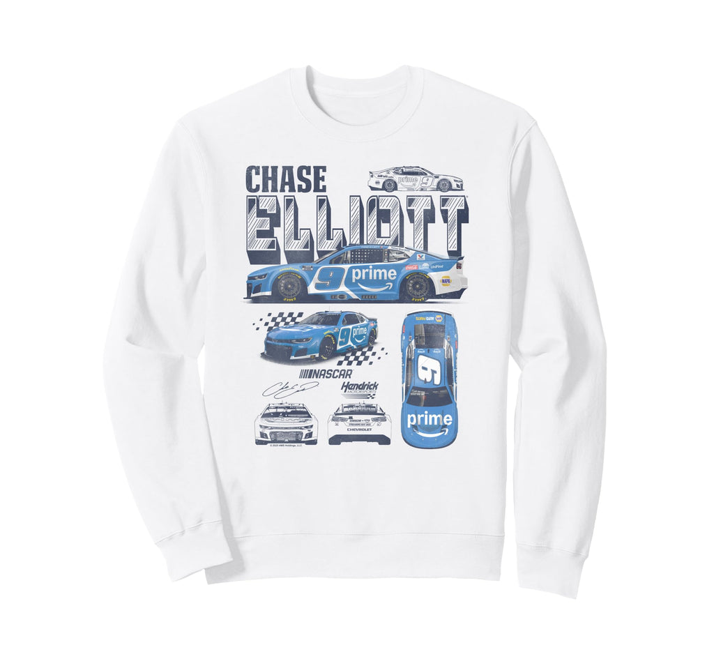 Hendrick Motorsports Chase Elliott Sweatshirt - Novelty Apparel Unisex - T-Shirt, Sweatshirt, Hoodie