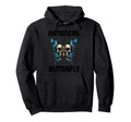 Antisocial Butterfly Hoodie - Fun Novelty Design Unisex - T-Shirt, Sweatshirt, Hoodie