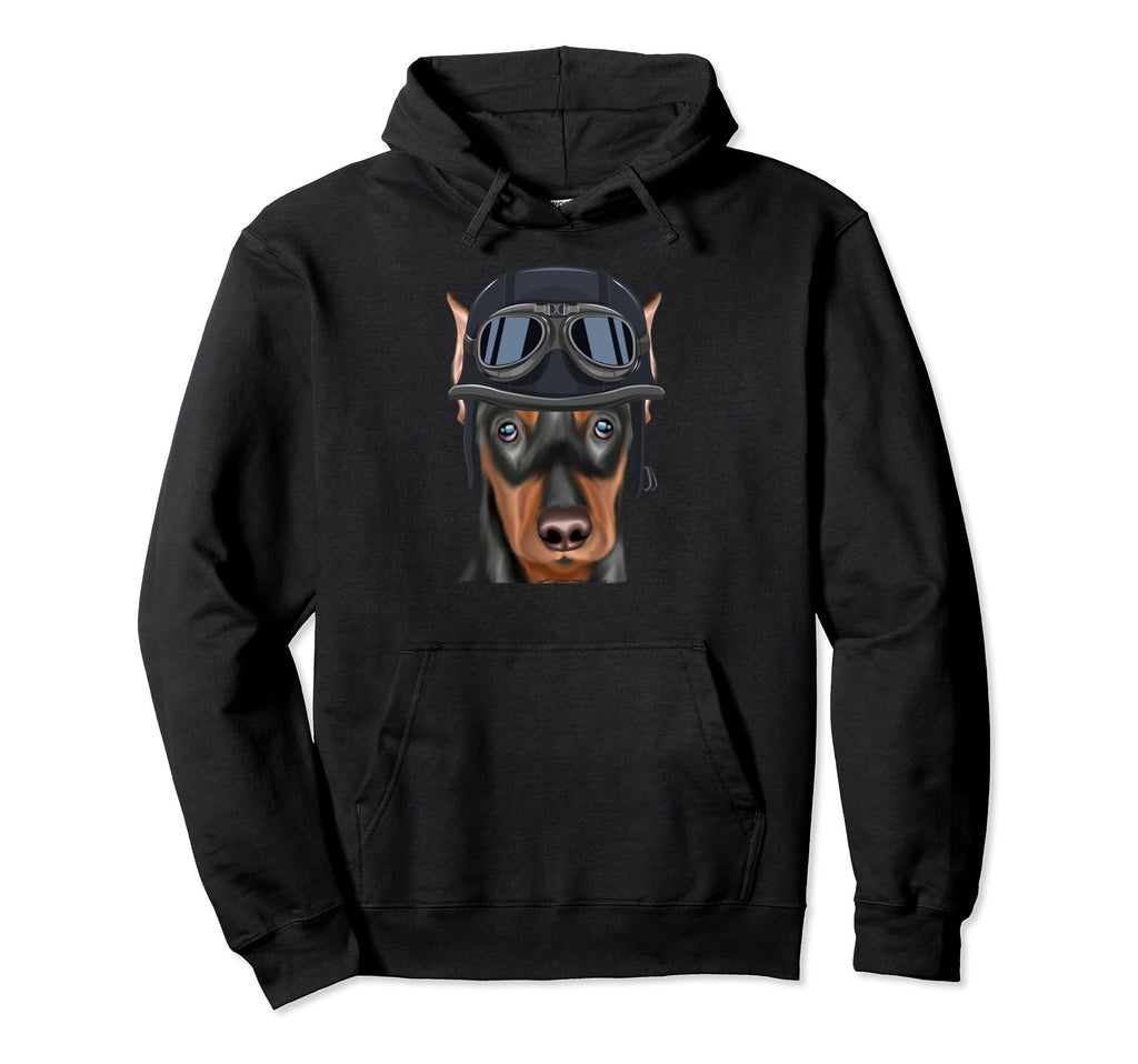 Funny Motorcycle Helmet German Hoodie - Fun Novelty Design for Adults - T-Shirt, Sweatshirt, Hoodie