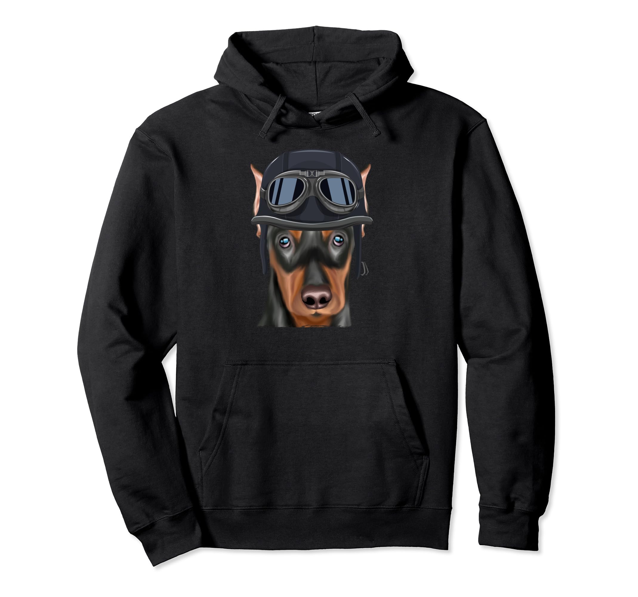 Funny Motorcycle Helmet German Hoodie - Fun Novelty Design for Adults - T-Shirt, Sweatshirt, Hoodie