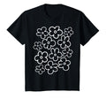 Black And White Flower Pattern T-Shirt - Fun Novelty Design Men Women - T-Shirt, Sweatshirt, Hoodie