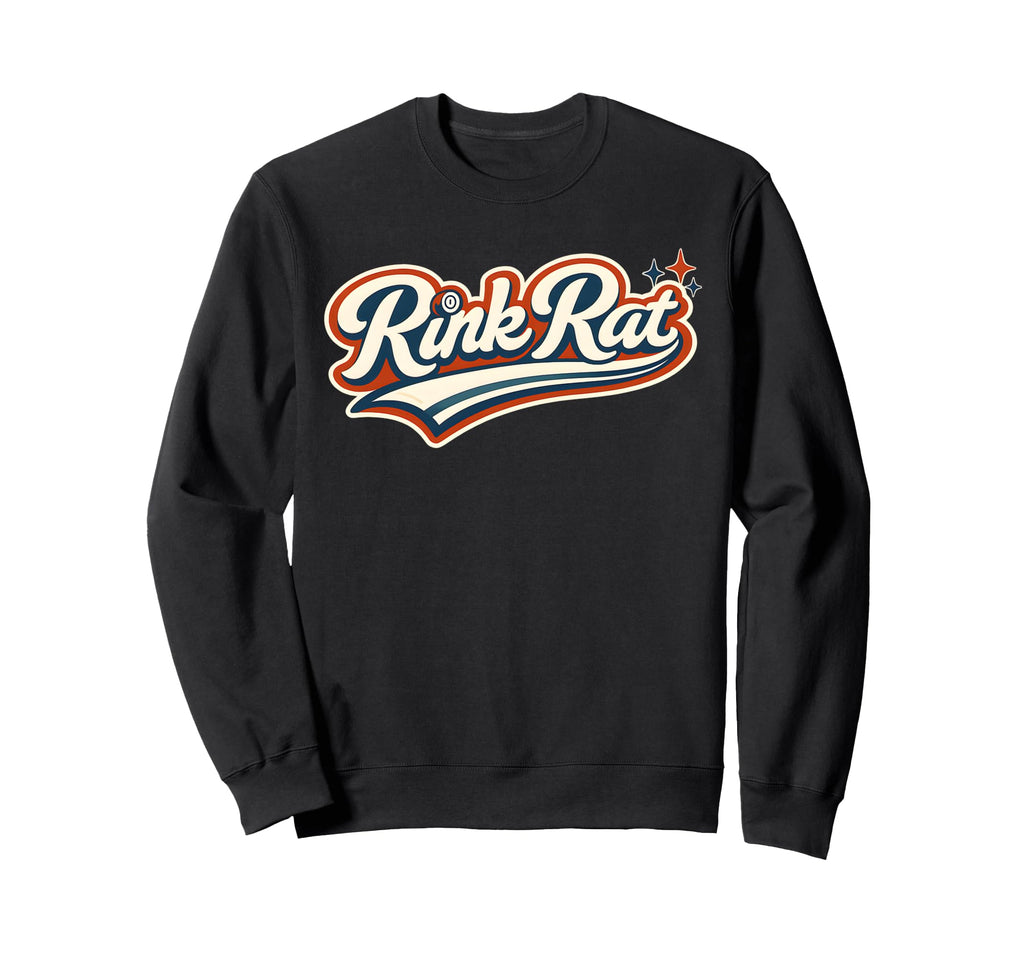 Rink Rat Roller Derby Rollerskater Sweatshirt - Trendy Graphic Men Women - T-Shirt, Sweatshirt, Hoodie