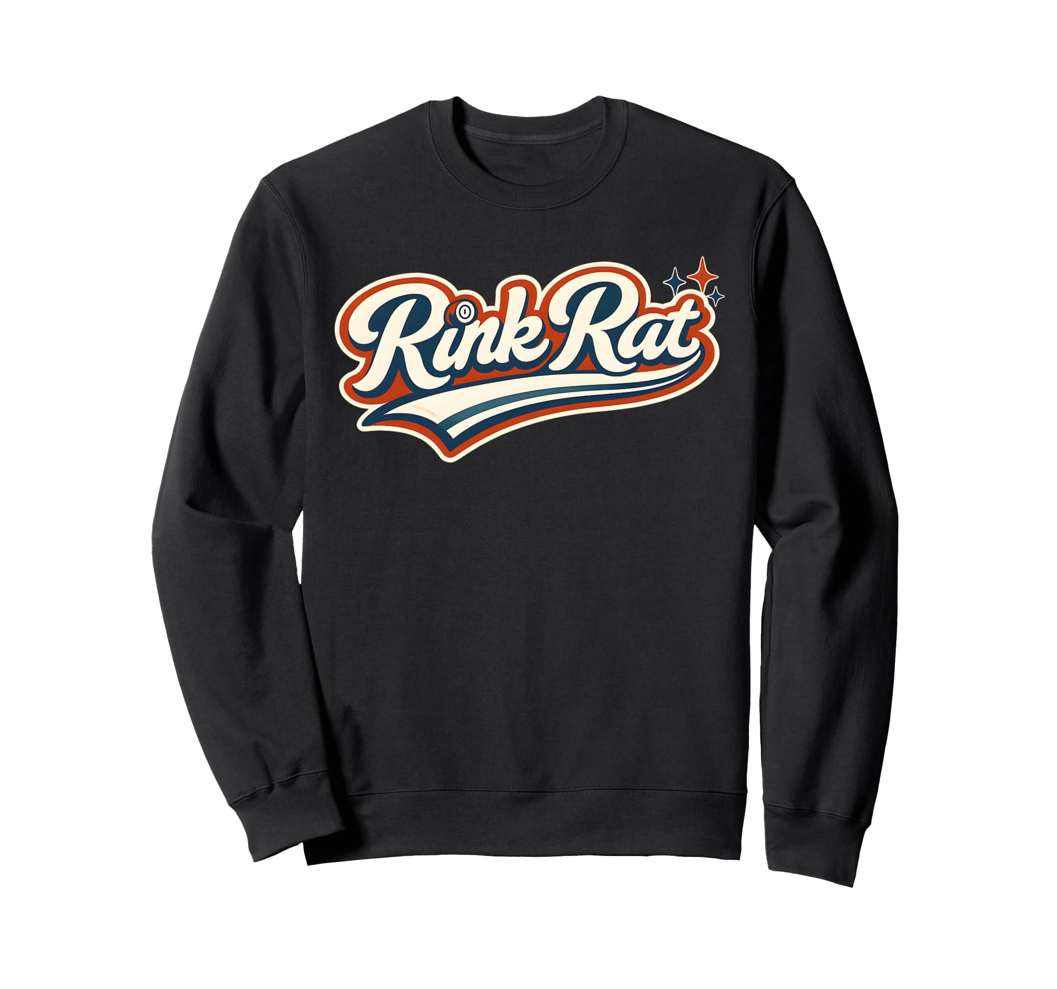 Rink Rat Roller Derby Rollerskater Sweatshirt - Trendy Graphic Men Women - T-Shirt, Sweatshirt, Hoodie