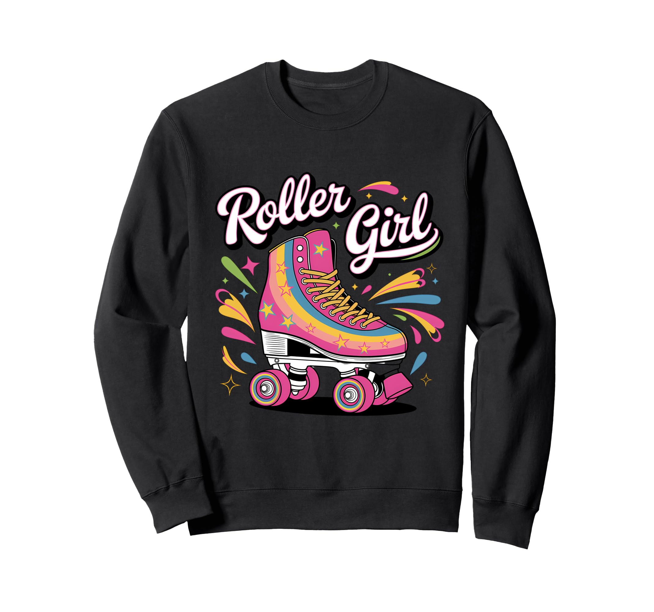 Roller Skating 70S 80S Roller Sweatshirt - Unique Graphic for Adults - T-Shirt, Sweatshirt, Hoodie