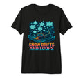 Snow Drifts And Loops Winter Vinyl T-Shirt - Streetwear Style Men Women - T-Shirt, Sweatshirt, Hoodie