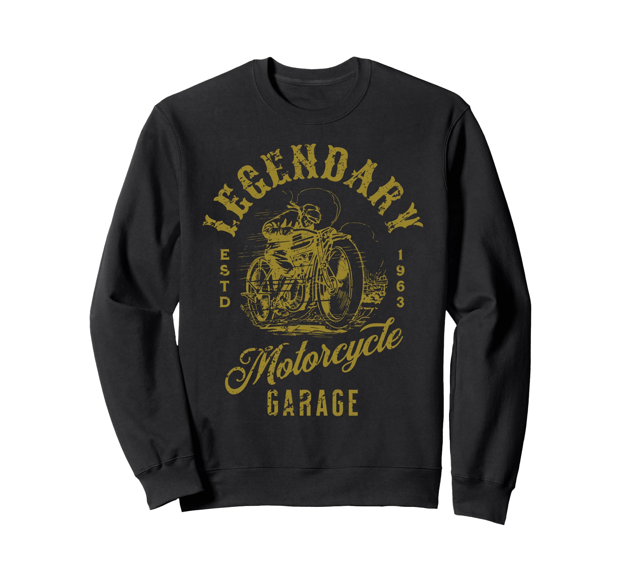 Motorcycle Racing Distressed Sweatshirt - Minimalist Print for Adults - T-Shirt, Sweatshirt, Hoodie