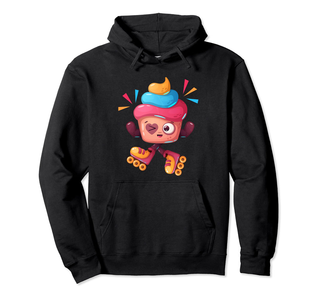 Roller Skater Skating 70S 80S Skates Hoodie - Aesthetic Graphic Unisex - T-Shirt, Sweatshirt, Hoodie