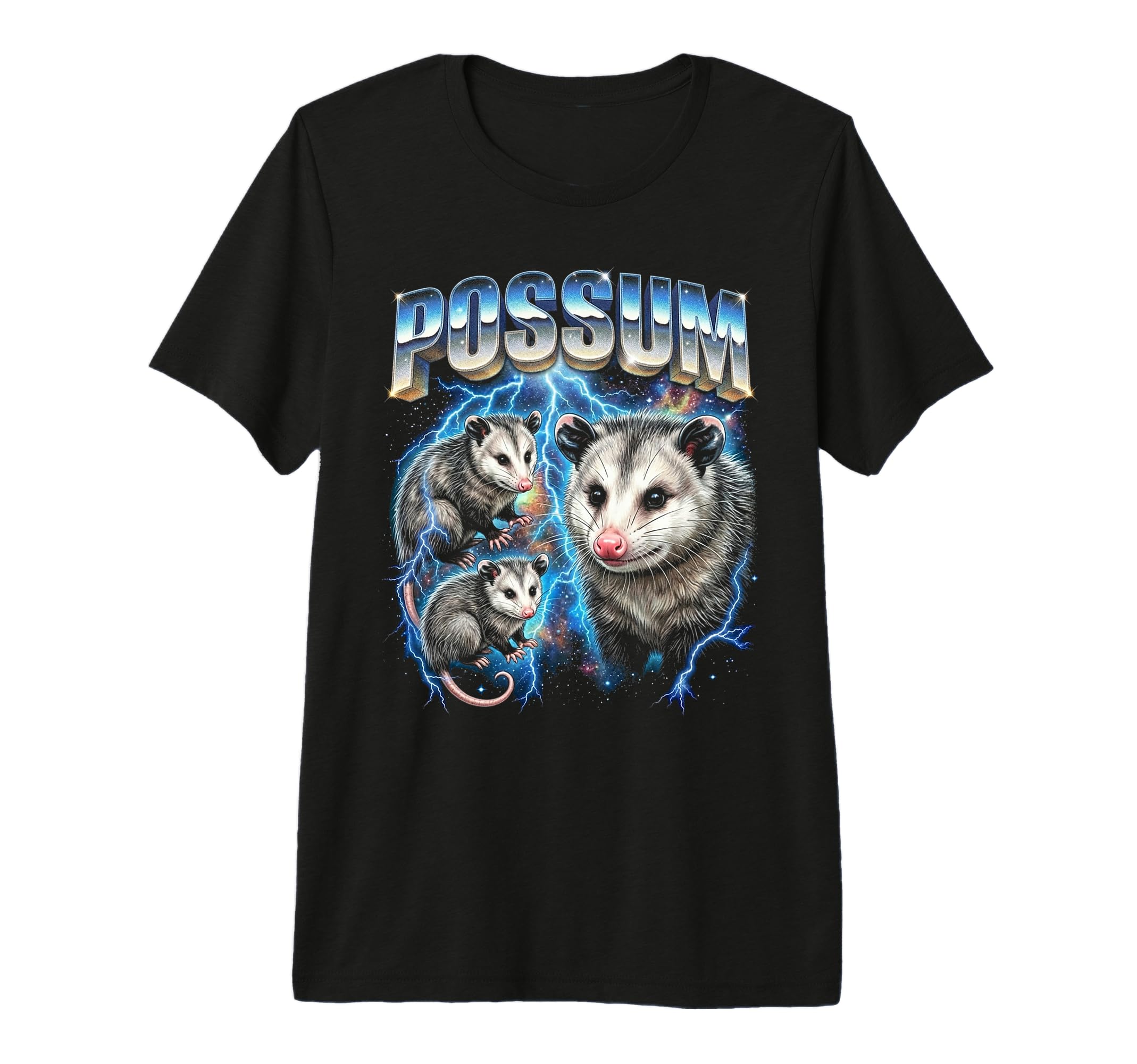 Possum 80S Funny Silly Opossum 90S T-Shirt - Streetwear Style for Adults - T-Shirt, Sweatshirt, Hoodie