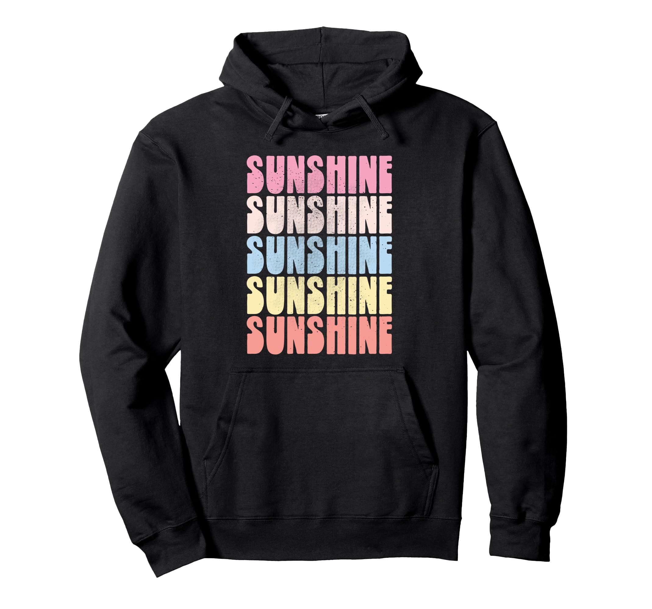 Sunshine Rainbow Bold Colorful Hoodie - Novelty Apparel Men Women - T-Shirt, Sweatshirt, Hoodie