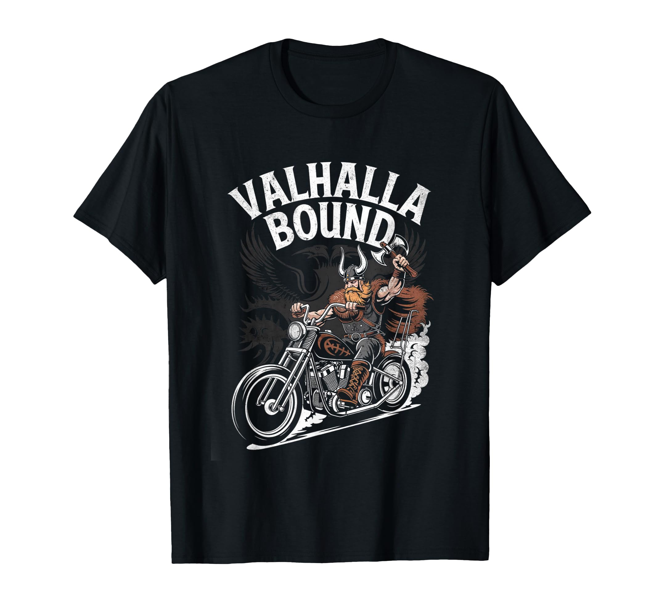 Valhalla Bound Motorcycle Biker T-Shirt - Casual Everyday Wear Unisex - T-Shirt, Sweatshirt, Hoodie