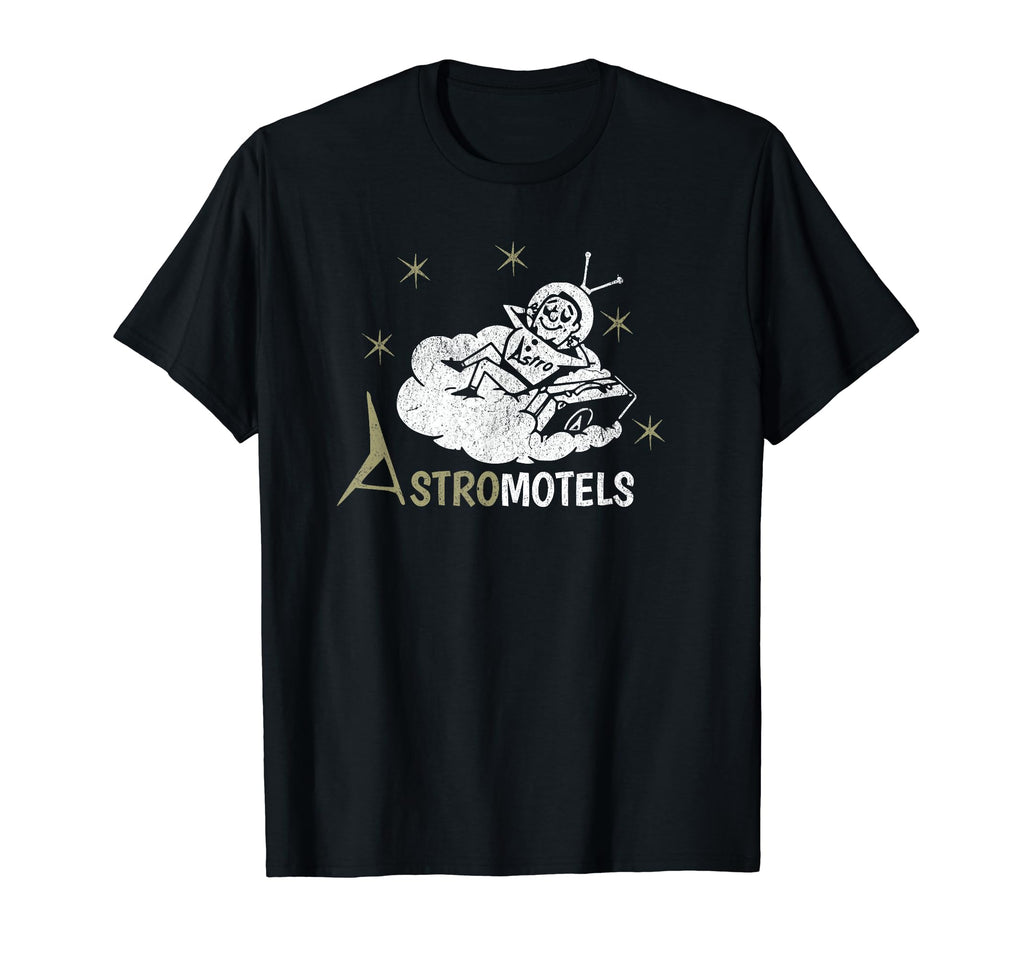 Hotel Matchbook Astro Motels 50S Spaceman T-Shirt - Minimalist Print Unisex - T-Shirt, Sweatshirt, Hoodie