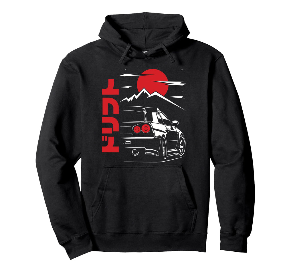 Jdm Tokyo Japan Drift Race Car Tuning Hoodie - Minimalist Print Unisex - T-Shirt, Sweatshirt, Hoodie