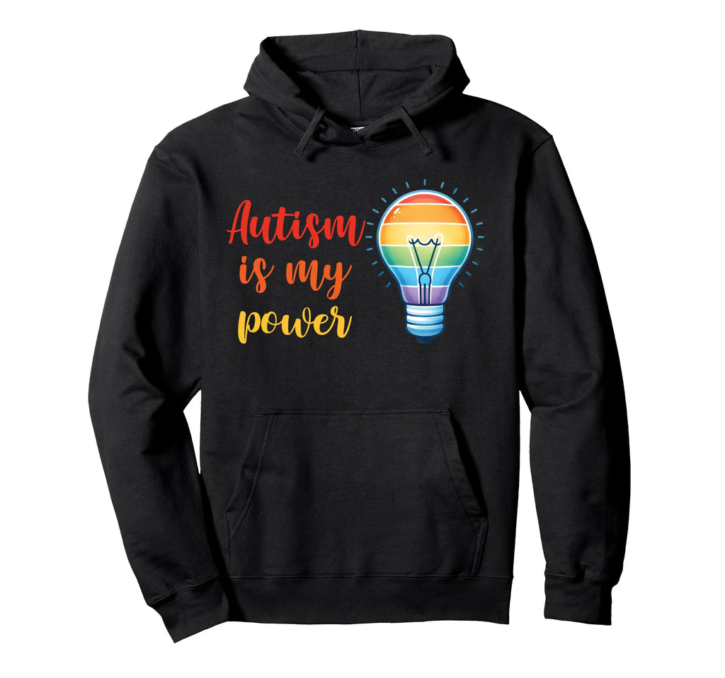 Pride Neurodivergent Rainbow Light Bulb Hoodie - Aesthetic Graphic Unisex - T-Shirt, Sweatshirt, Hoodie