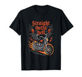 Straight Outta Hell Motorcycle Biker T-Shirt - Custom Art Print for Adults - T-Shirt, Sweatshirt, Hoodie