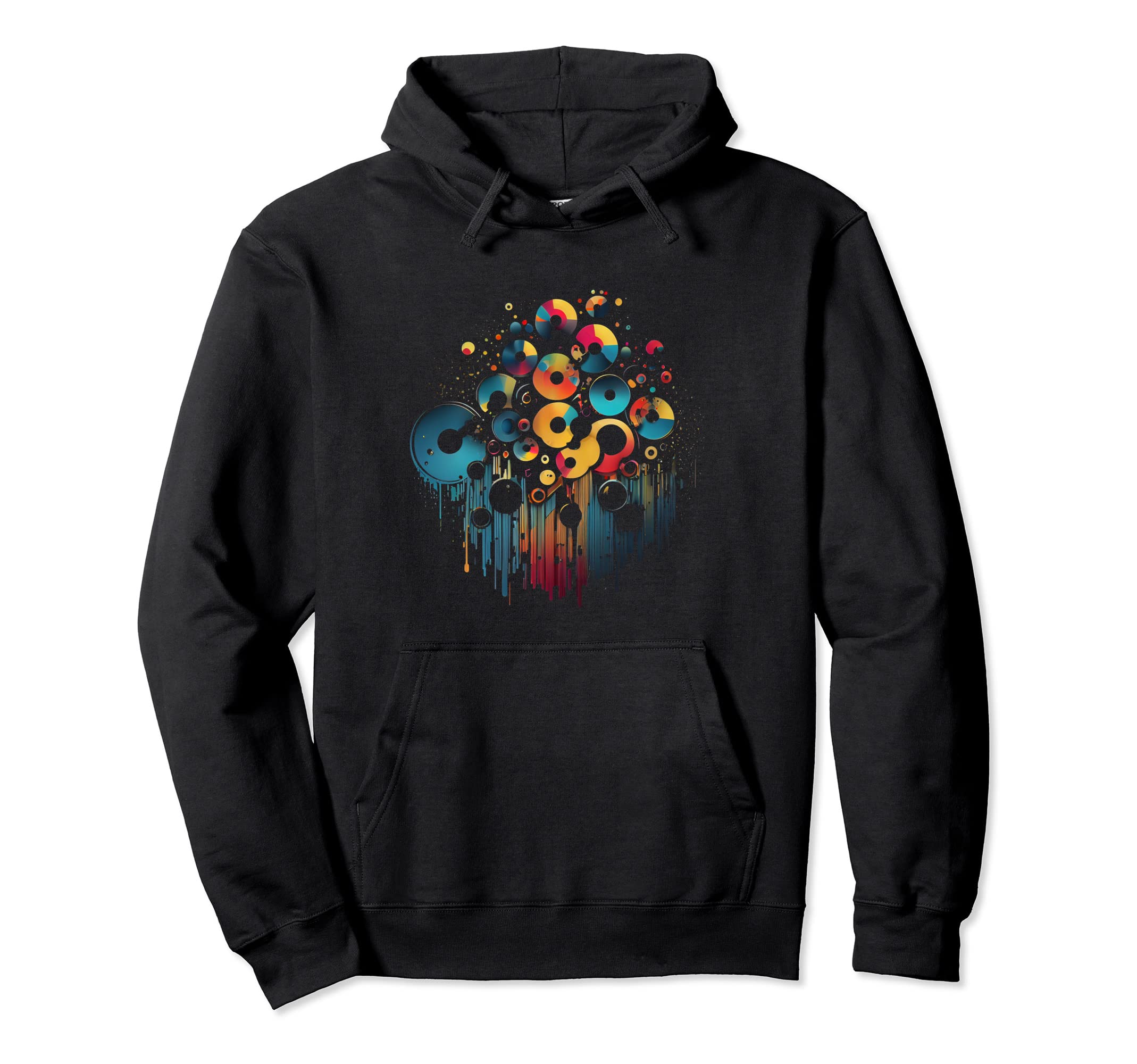 Vinyl 80S Record Turntable Hoodie - Unique Graphic Men Women - T-Shirt, Sweatshirt, Hoodie